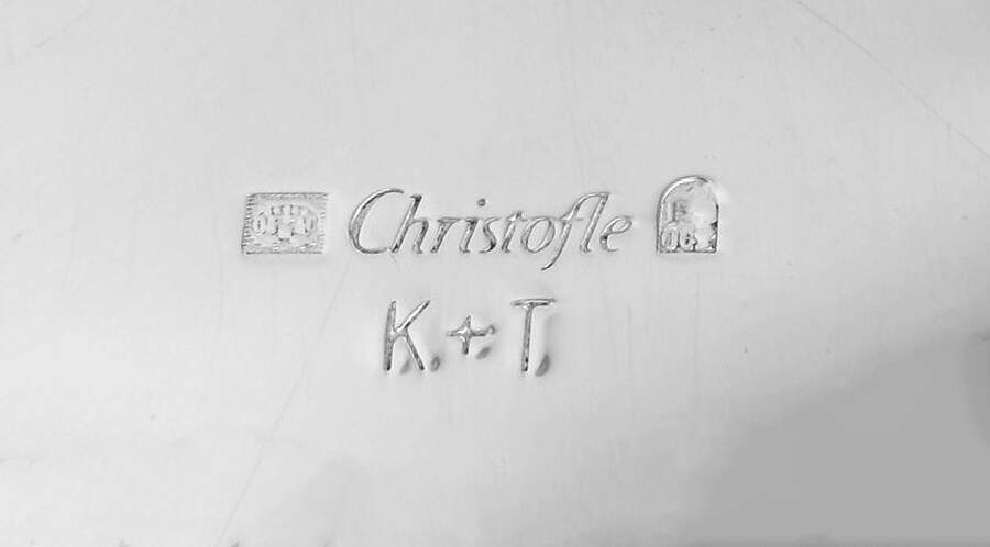 K-T (Silverplate, Hollowware) Champagne/Ice Bucket Stand by Christofle France-4