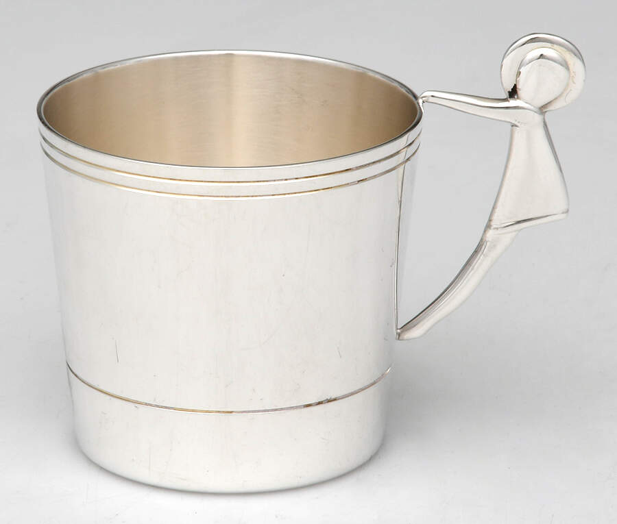 Leo Lea (Silverplate, Hollowware) Baby Cup by Christofle France-1