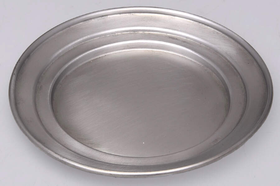 Pewter Hollowware Round Butter Dish No Lid by Connecticut House Pewterers-1