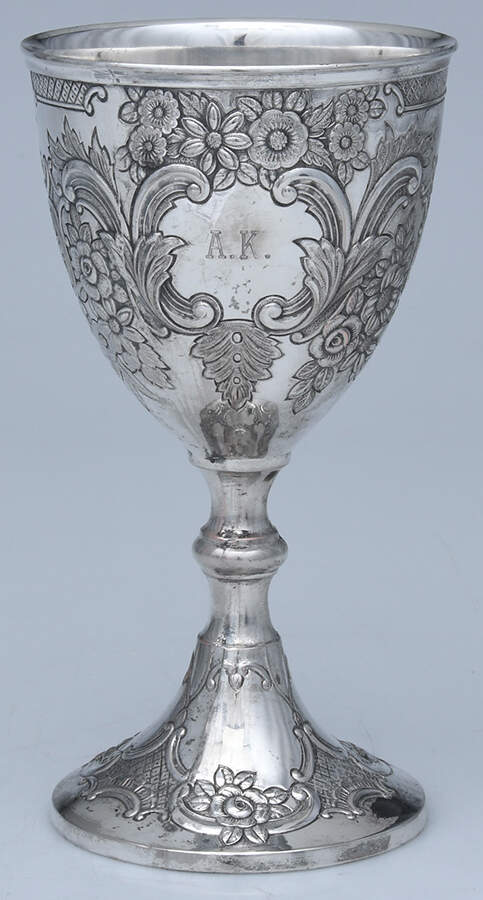 C5C2 (Silverplate, Hollowware) Water Goblet by Corbell & Co-1