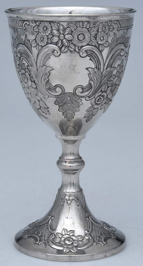 C5C2 (Silverplate, Hollowware) Water Goblet by Corbell & Co-1