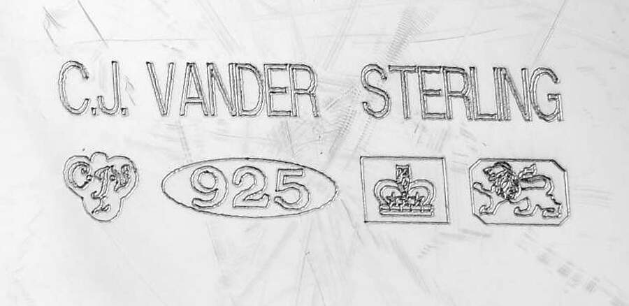 CJV12 (Sterling, Hollowware) Sterling Epergne by CJ Vander-6