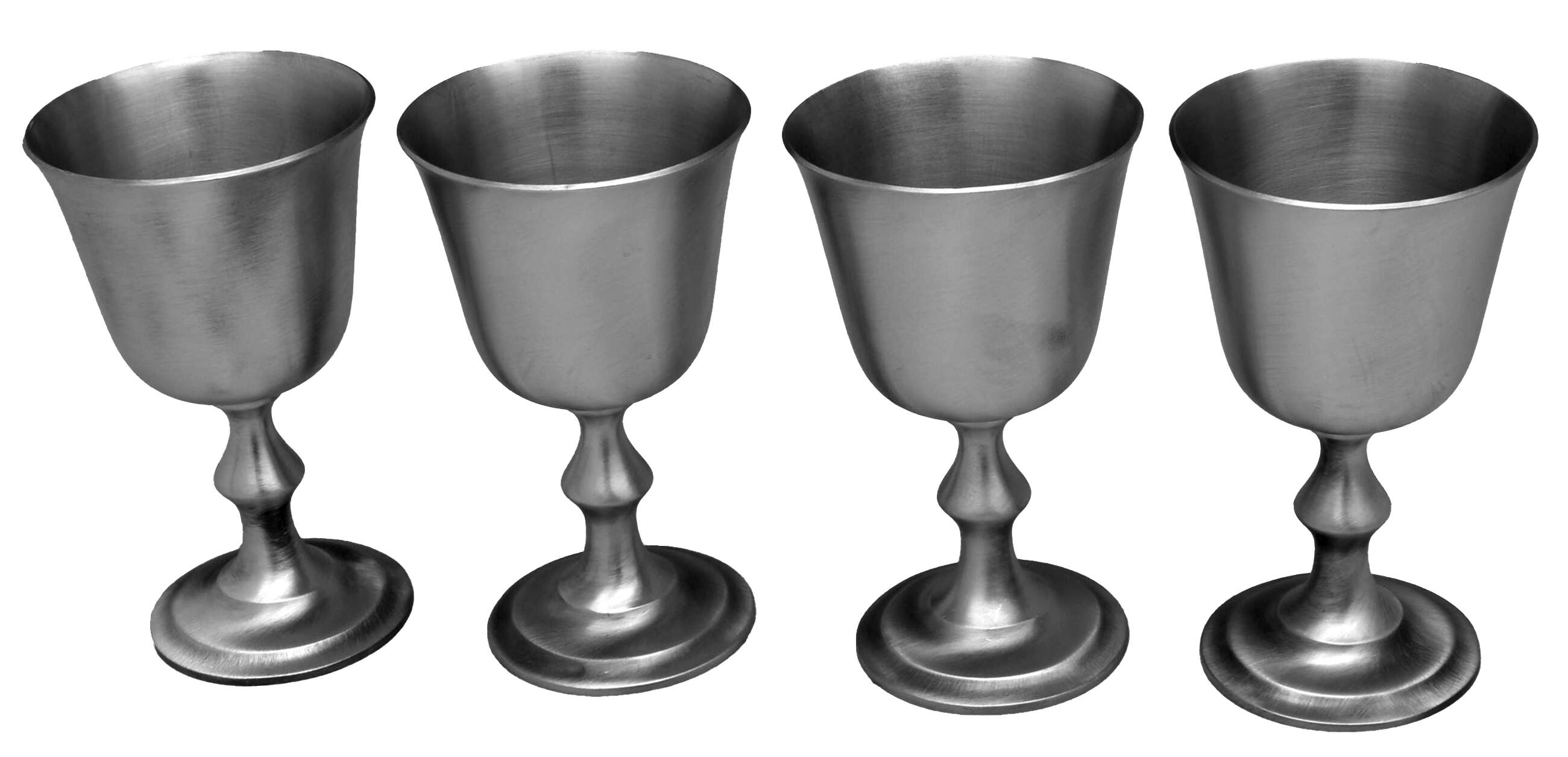 CH71 (Pewter, Hollowware) Wine Goblet - Set of 4 by Connecticut House Pewterers-1