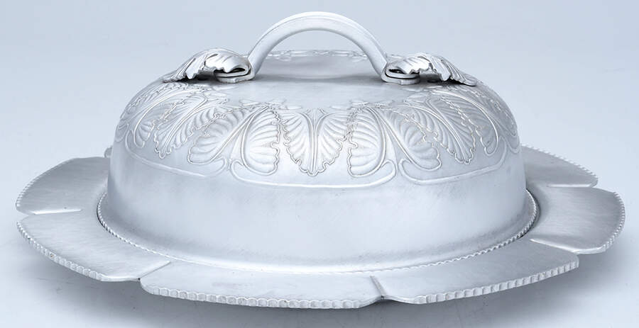 CSS50 (Aluminum, Hollowware) Muffin Dish & Lid by Continental Silver-1