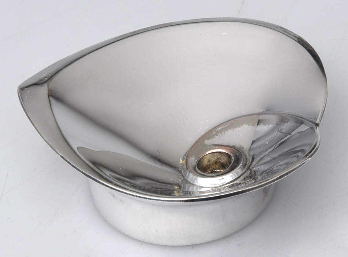 Silverplate Hollowware Heart Shape Taper Candleholder by Dansk-1
