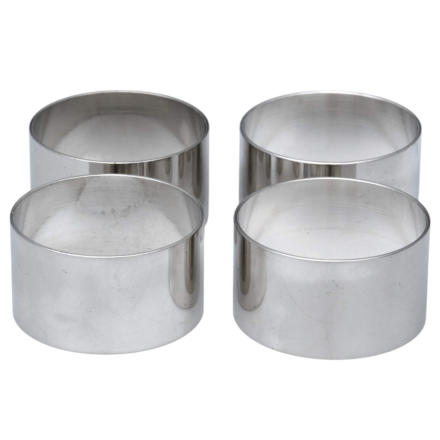 Silverplate Hollowware Napkin Ring - Set of 4 by Dansk-1