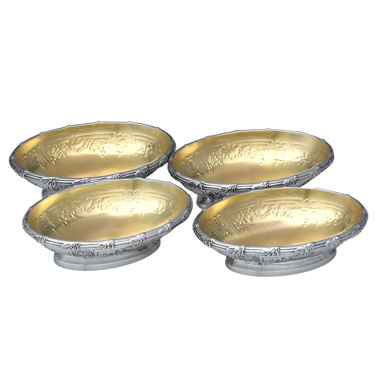 60 (Sterling, Hollowware) Sterling Nut Dish - Set of 4 by Durgin-1