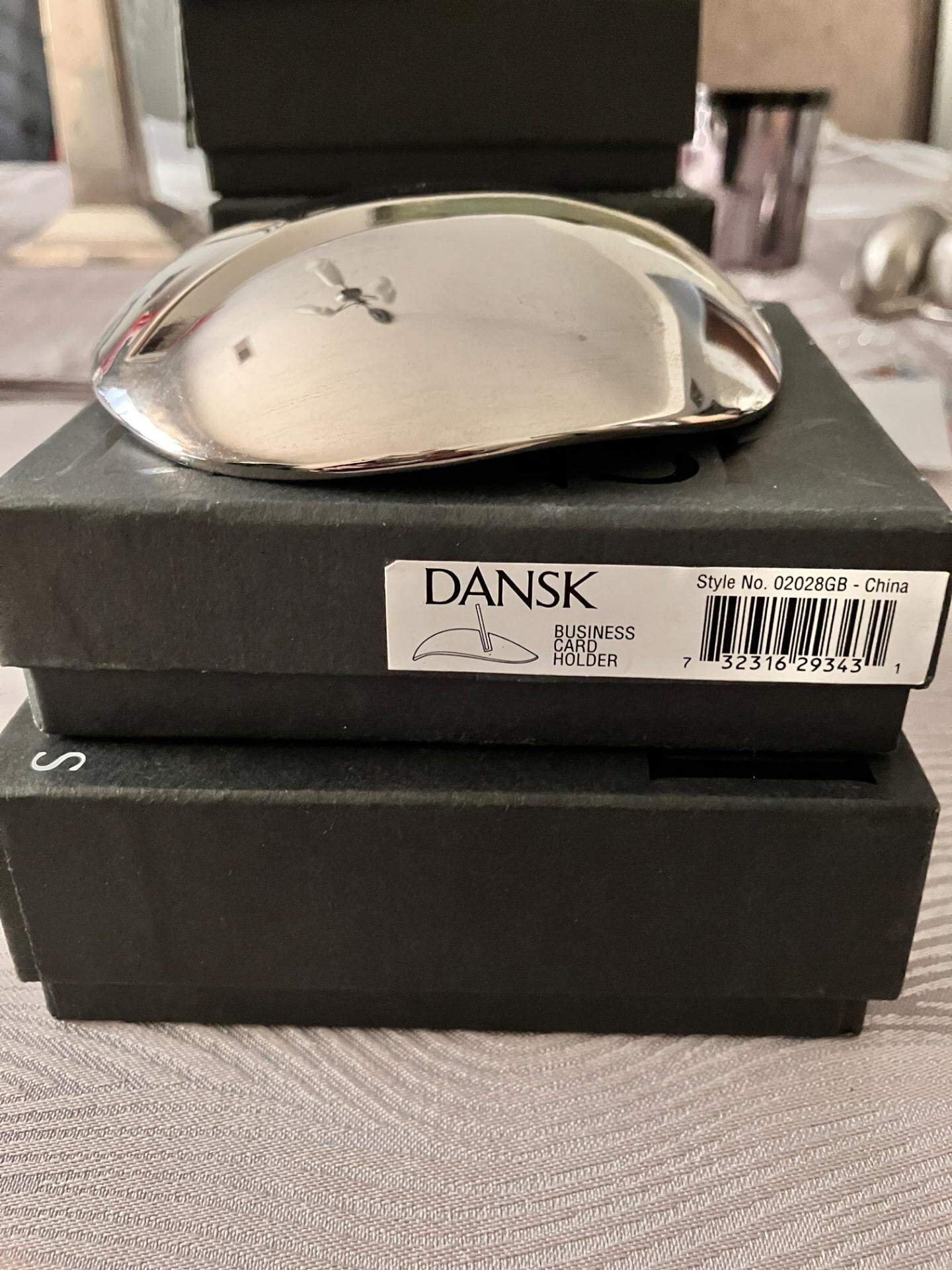 Otero (Silverplate, Hollowware) Business Card Holder by Dansk-1