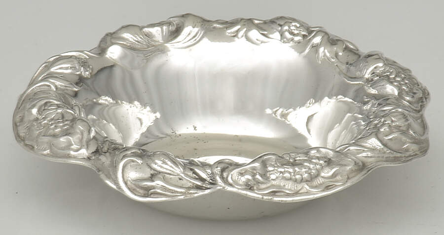 Poppy (Sterling, Hollowware) Nut Dish by Dominick & Haff-1