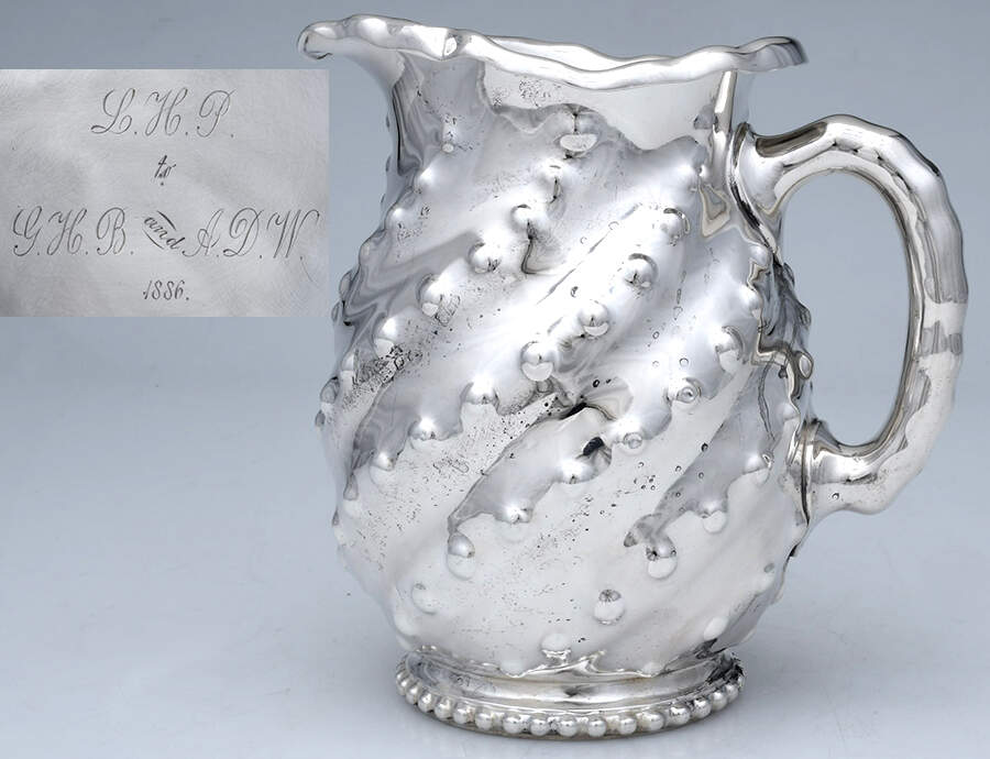 140 (Sterling, Hollowware) Sterling Water Pitcher by Dominick & Haff-1