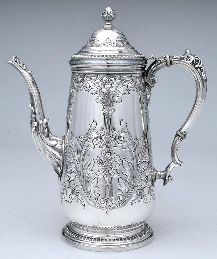 224 (Sterling, Hollowware) Coffee Pot by Durham Sterling-1