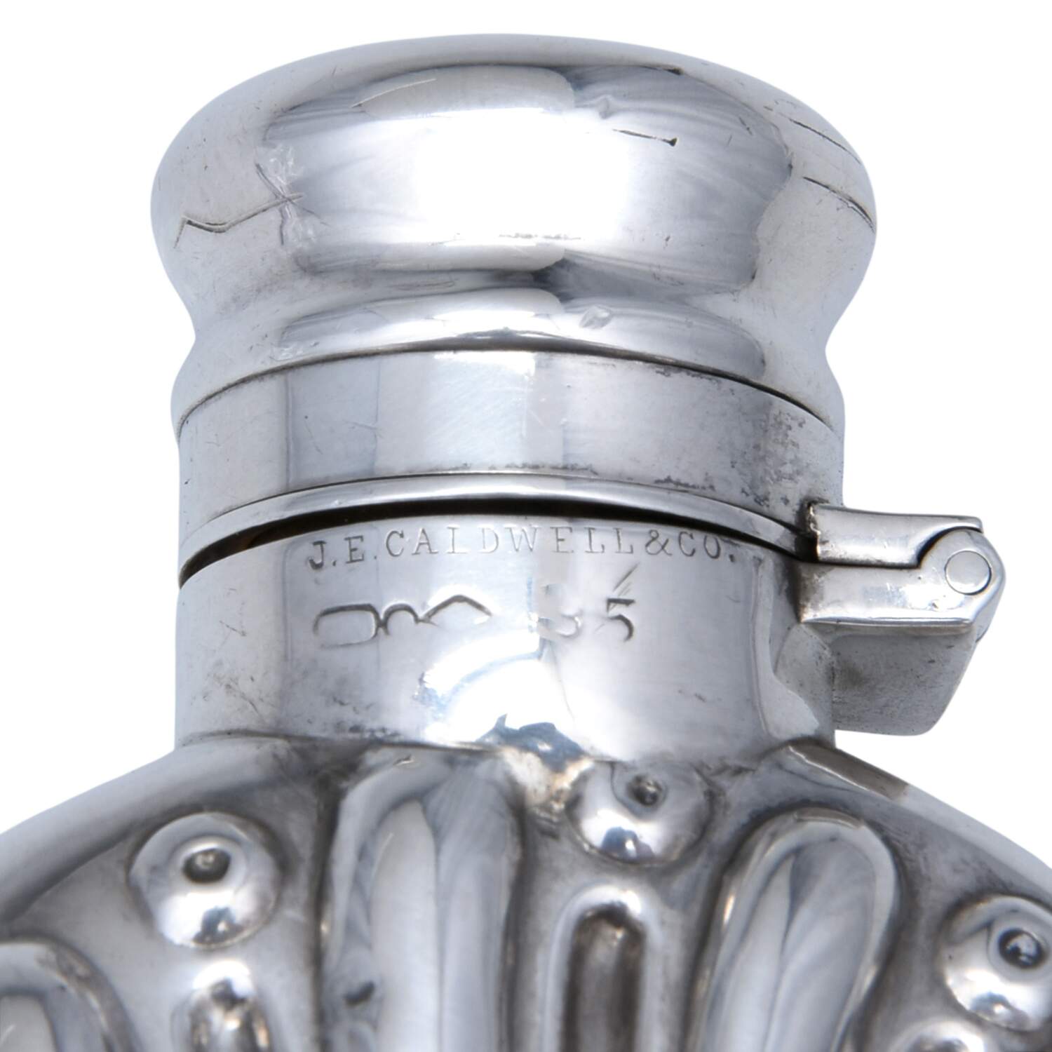 35 (Sterling, Hollowware) Flask by Dominick & Haff-4
