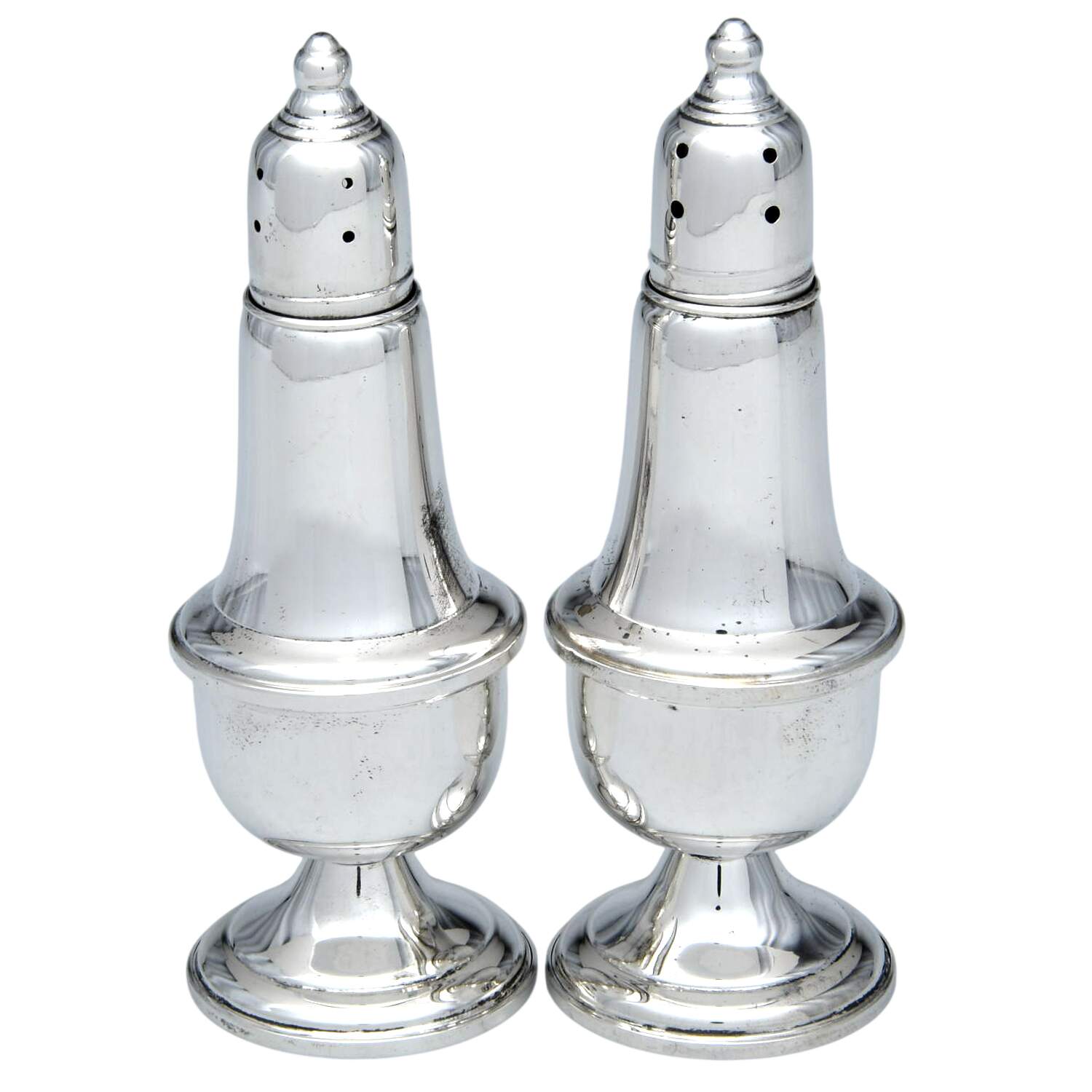 Sterling Salt & Pepper Sets Weighted Salt and Pepper Set by Empire Silver Co-1
