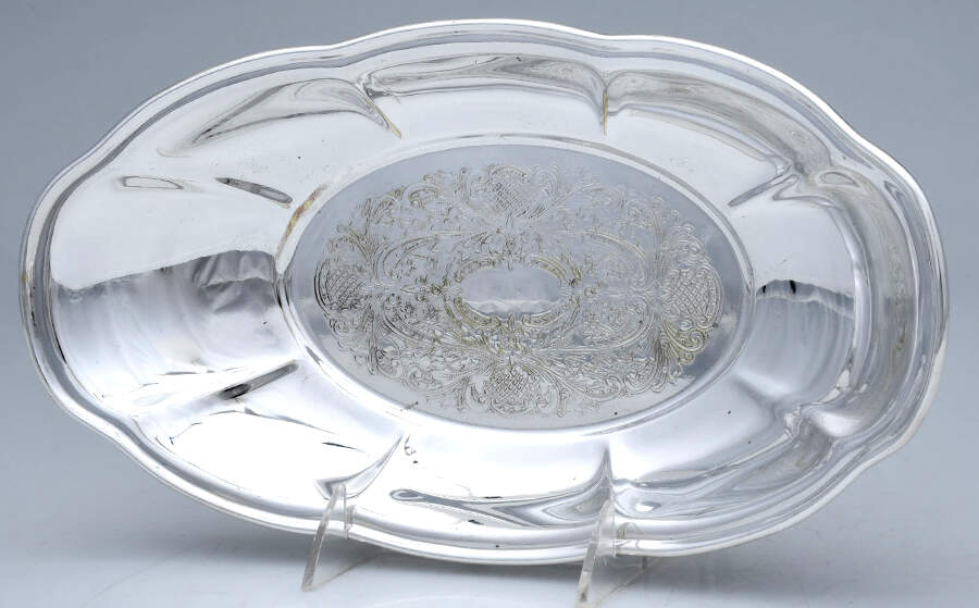 Silverplate Hollowware 12" Bread Tray by Eton Silver-1
