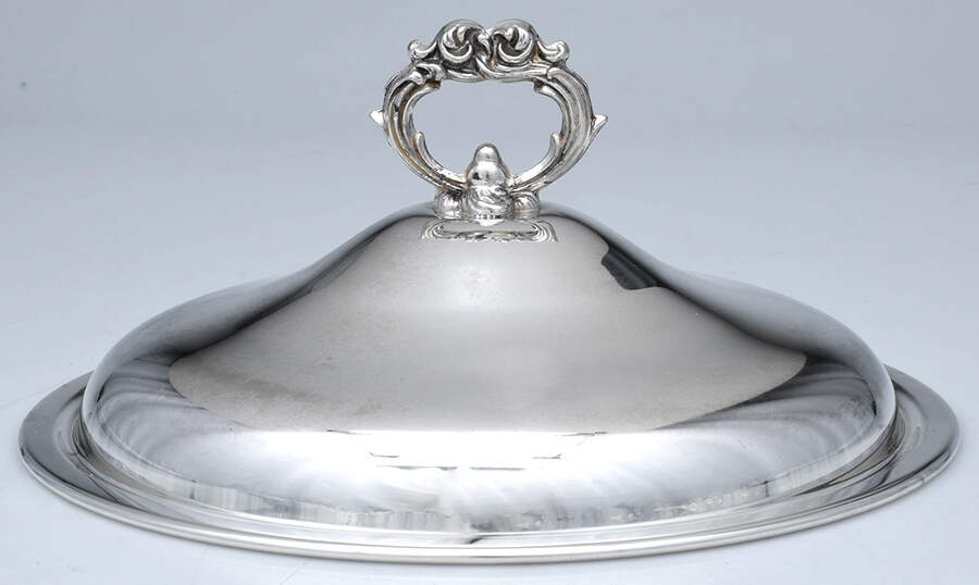 123E (Silverplate, Hollowware) 3 Quart Covered Casserole, Lid Only by English Silver Mfg Co.-1