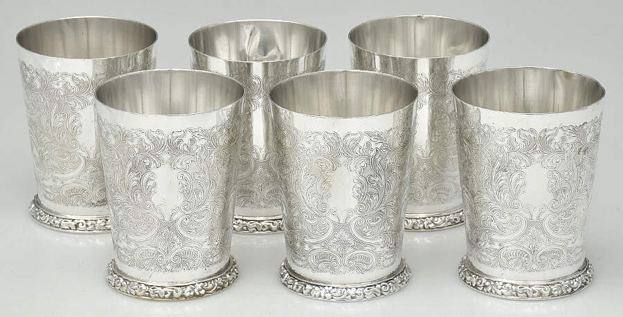 49 (Silverplate, Hollowware) Mint Julep - Set of 6 by Ellis-Barker-1