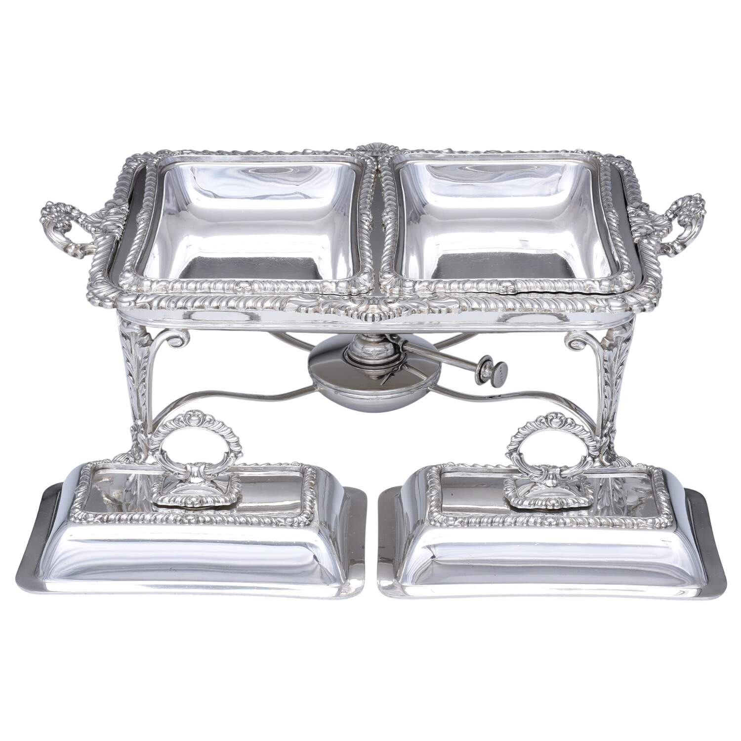ELB22 (Silverplate, Hollowware) 8 Piece Buffet Set by Ellis-Barker-3