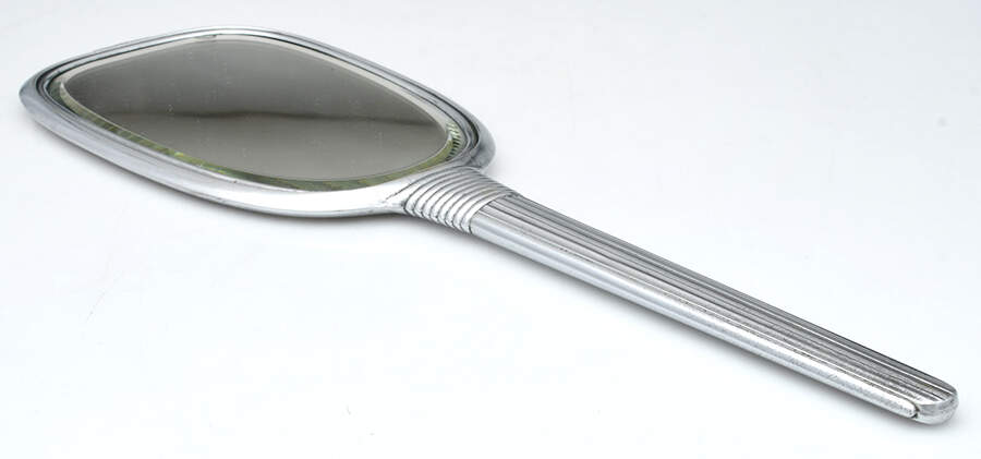 EVP1 (Silverplate, Hollowware) Mirror with Handle by Evans Company-1