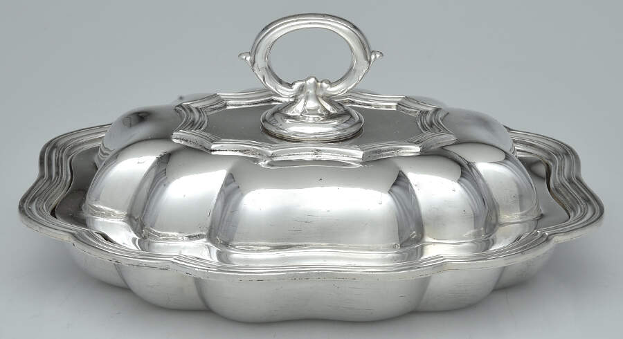 44 (Silverplate, Hollowware) Double Vegetable Bowl by EG  Webster-1