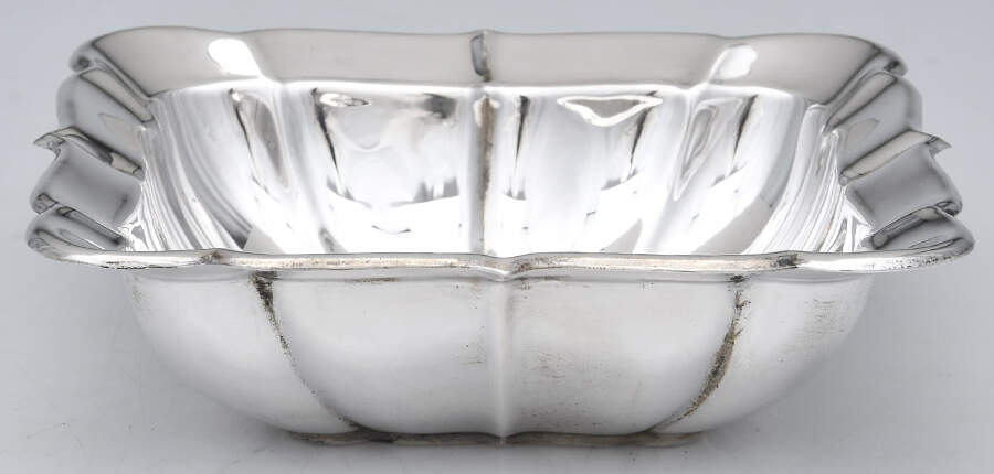 7402 (Sterling, Hollowware) 6" Square Serving Bowl by Fisher Silversmiths-1