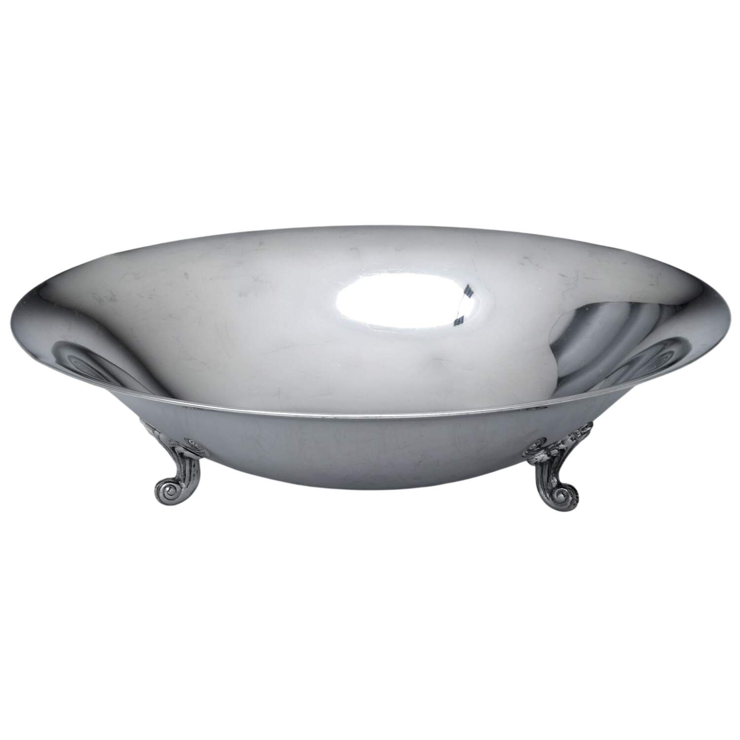 K20 (Silverplate, Hollowware) Footed Plated Round Centerpiece by Fisher Silversmiths-1