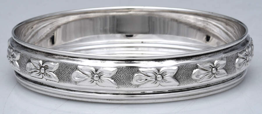 2534 (Sterling, Hollowware) Sterling Coaster by Fisher Silversmiths-1