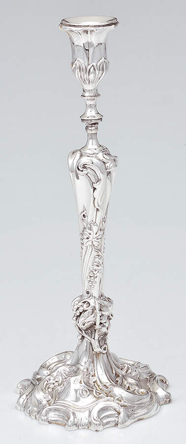74 (Silverplate, Hollowware) 13" Candlestick by Forbes-1