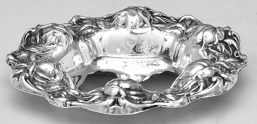 396 (Sterling, Hollowware) Nut Dish by Frank Whiting-1