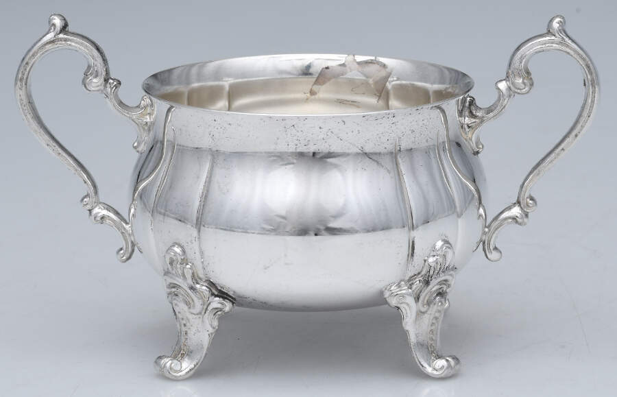 Baronial (Silverplate, Hollowware, Heritage) Sugar Bowl No Lid by Gorham Silver-1