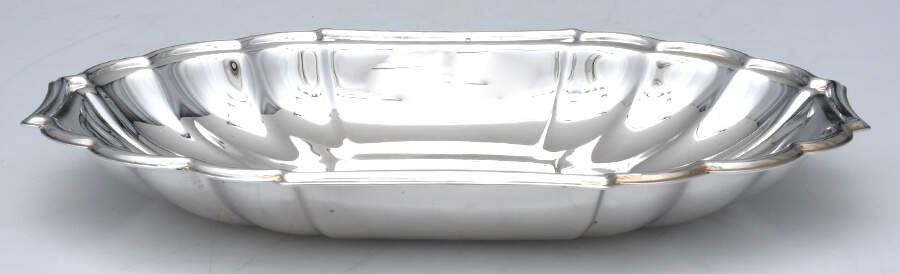 Fluted (Plated, Hollowware, Heritage) 8" Bon Bon Bowl by Gorham Silver-1