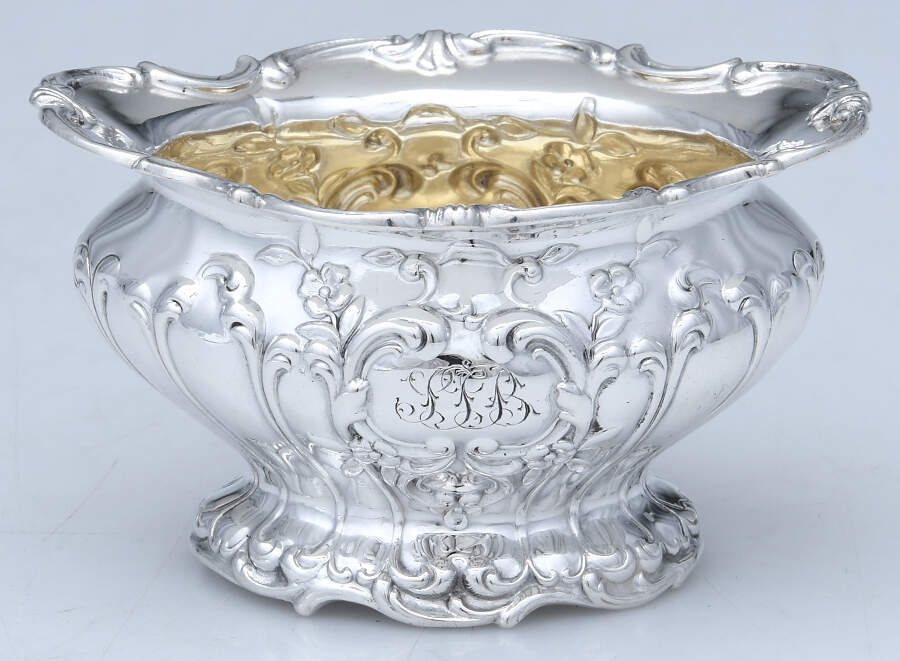 Chantilly-Grand (Sterling Hollowware) 1" Master Open Salt by Gorham Silver-1