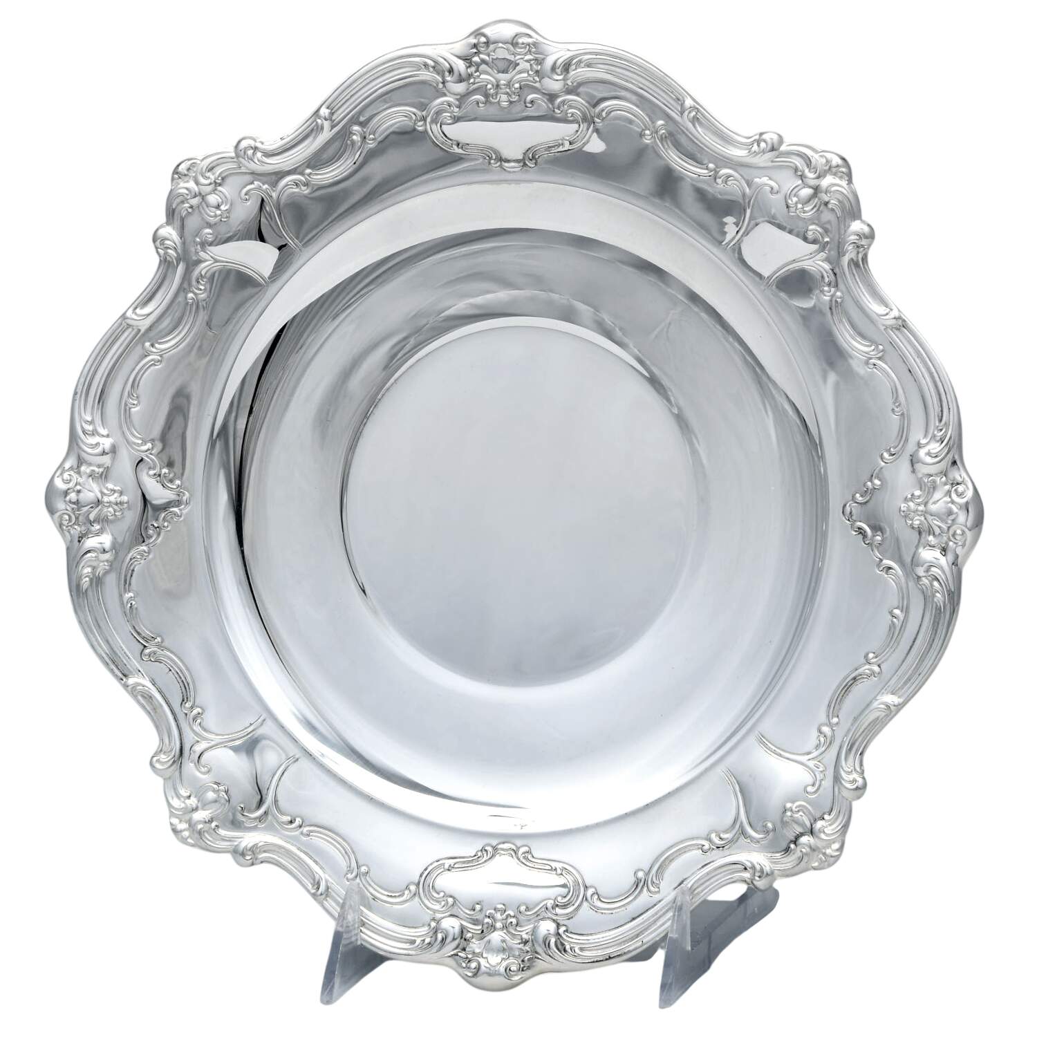 Chantilly (Silverplate, Hollowware, Older) 10" Sandwich Plate by Gorham Silver-1