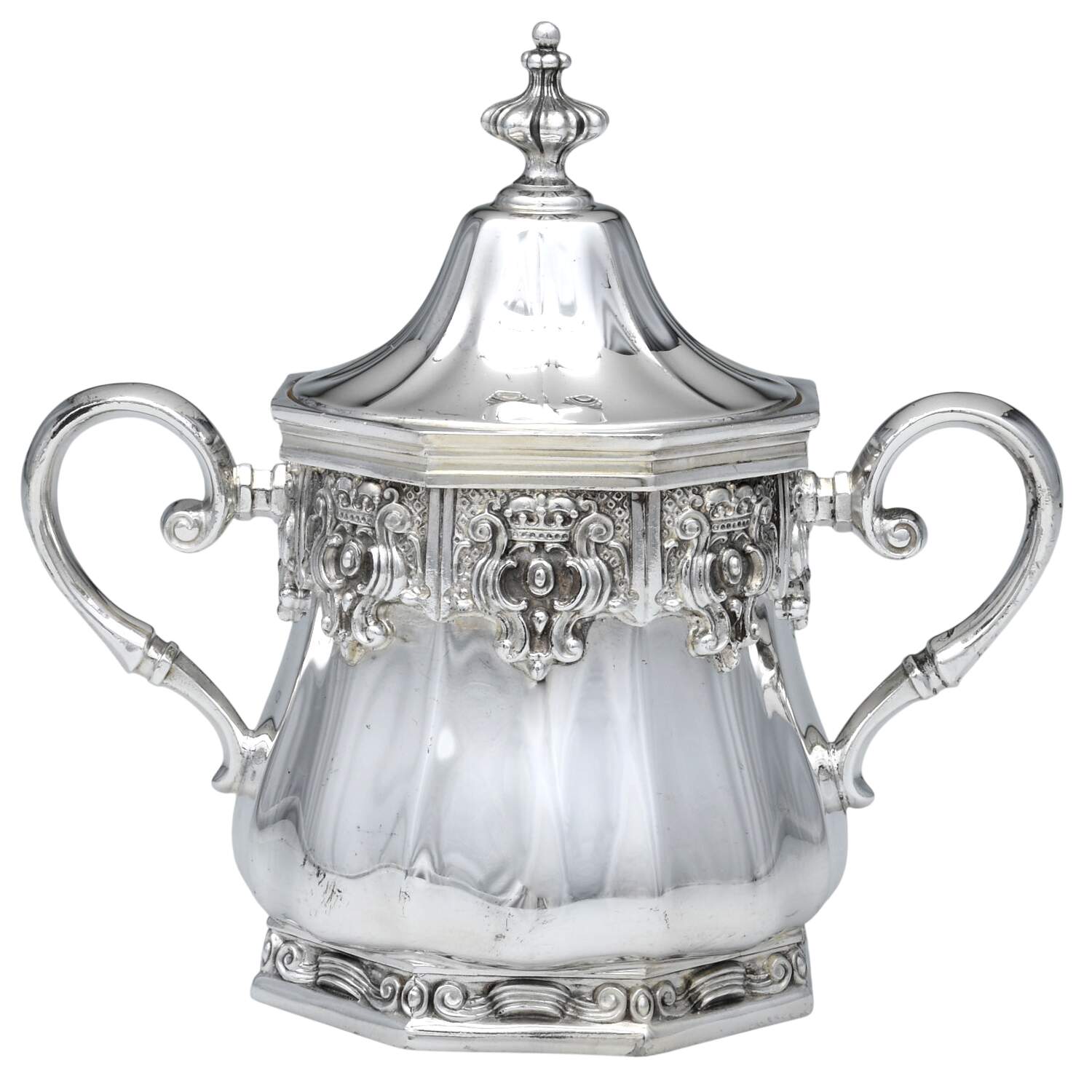 Hispana (Silverplate, Hollowware) Sugar Bowl No Lid by Gorham Silver-1