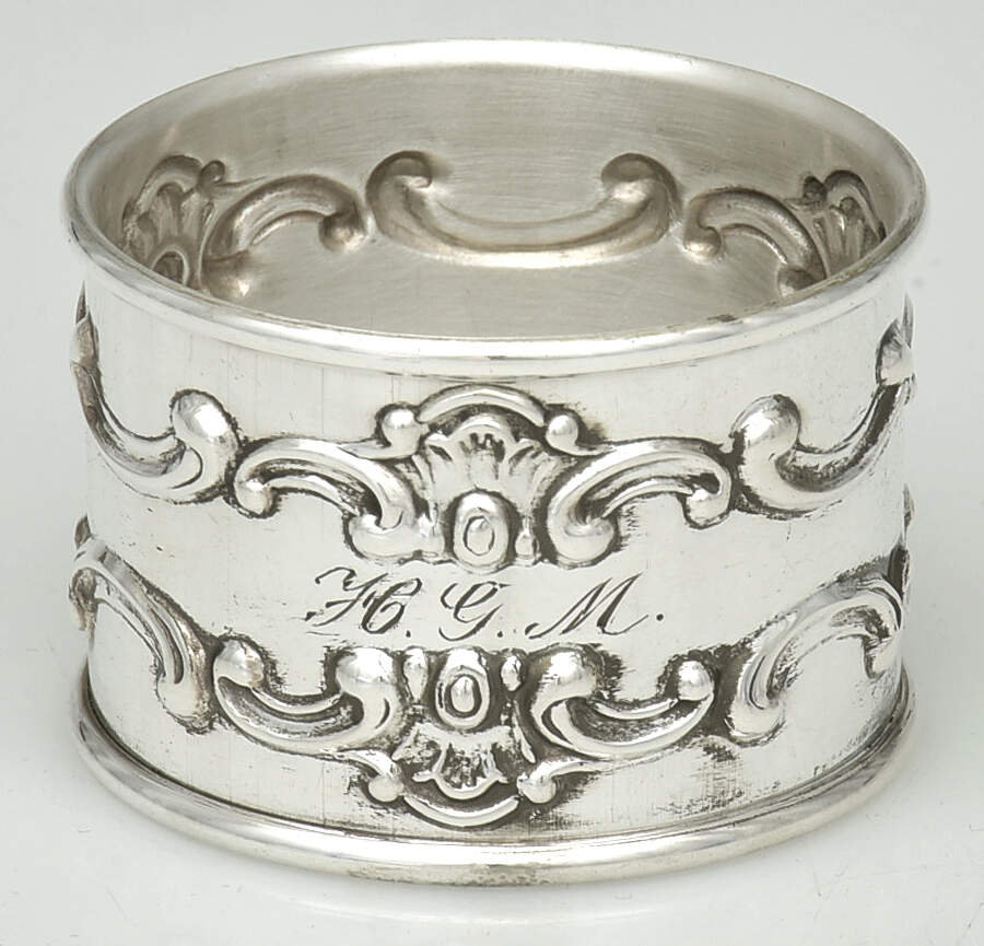 Strasbourg (Sterling, Hollowware, Older) Round Napkin Ring by Gorham Silver-1