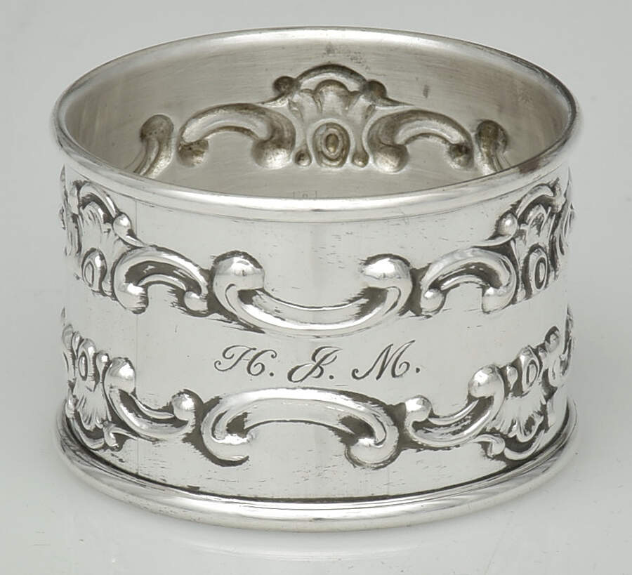 Strasbourg (Sterling, Hollowware, Older) Round Napkin Ring by Gorham Silver-1
