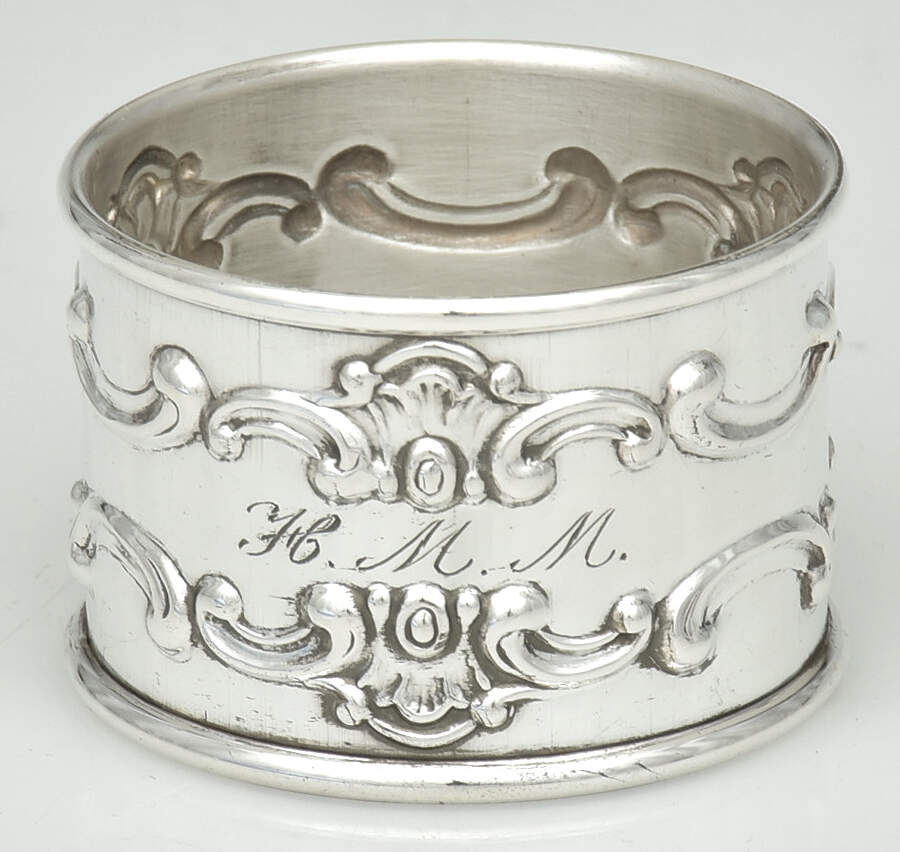 Strasbourg (Sterling, Hollowware, Older) Round Napkin Ring by Gorham Silver-1