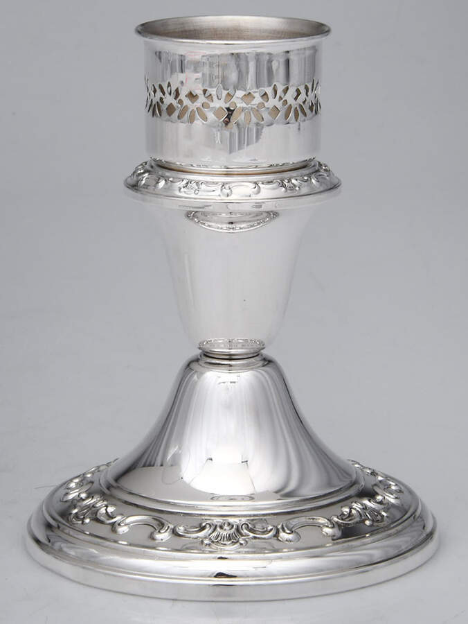 Strasbourg (Sterling, Hollowware, Older) Weighted Hurricane Lamp Base by Gorham Silver-1