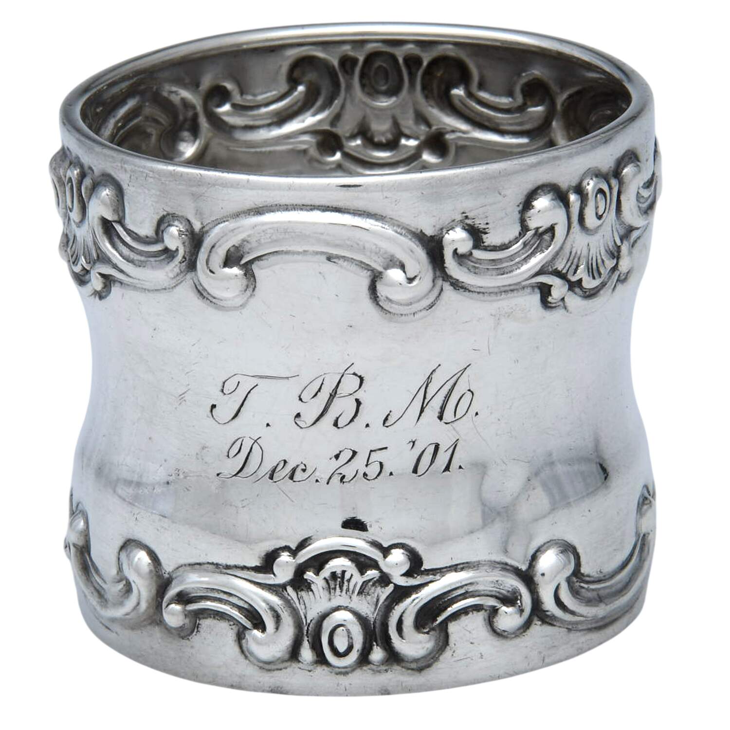 Strasbourg (Sterling, Hollowware, Older) Round Napkin Ring by Gorham Silver-1
