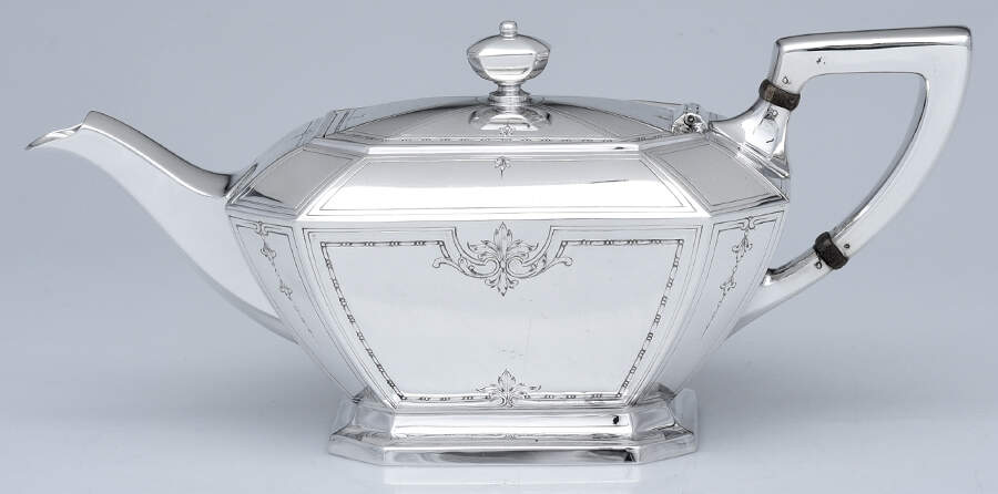 Colfax (Sterling, Hollowware) Teapot by Gorham Silver-1
