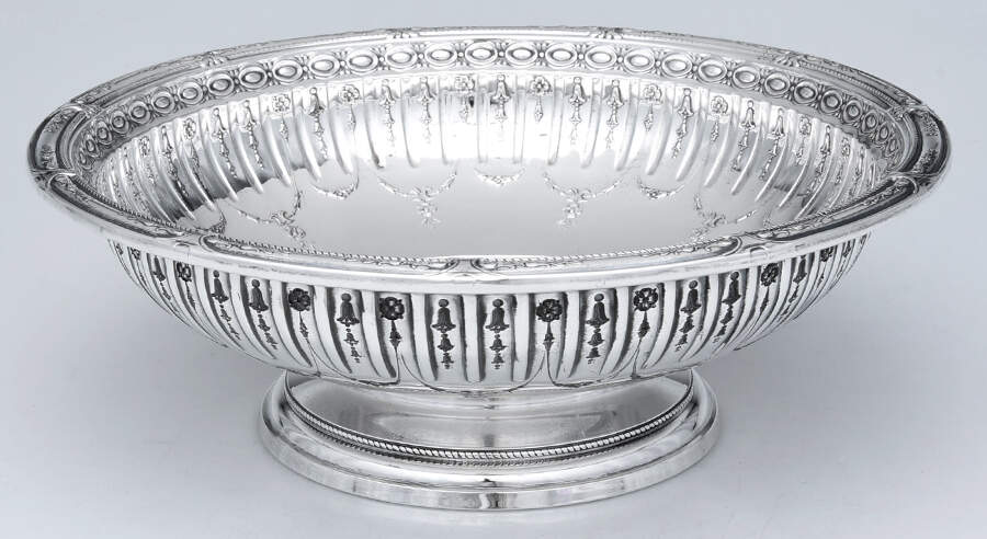 Marie Antoinette (Sterling, Hollowware) 10" Pedestal Fruit Bowl by Gorham Silver-1