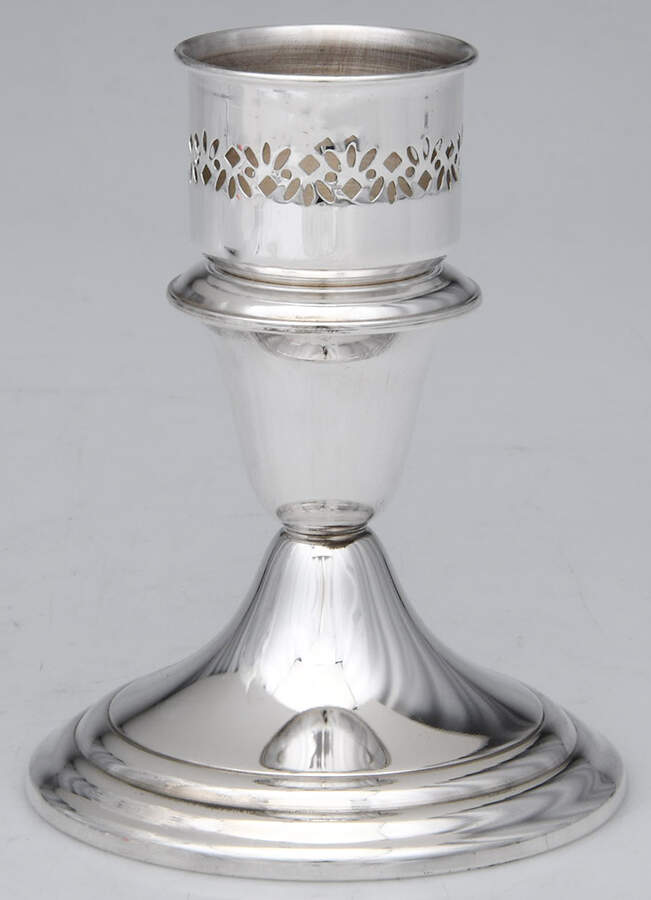Puritan (Sterling, Hollowware) Weighted Hurricane Lamp Base by Gorham Silver-1