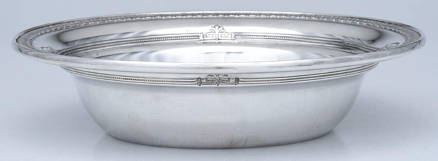 Shamrock V (Sterling, Hollowware) Sterling Round Vegetable by Gorham Silver-1