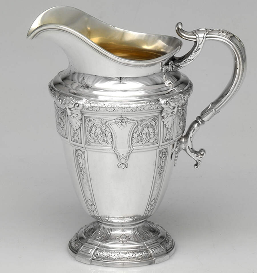 Florentine-Florenz (Sterling, 1901, Hollowware) Creamer by Gorham Silver-1