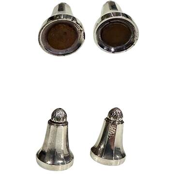 Acorn (Sterling, 1915, Hollowware) Pepper Shaker by Georg Jensen (Denmark)-1