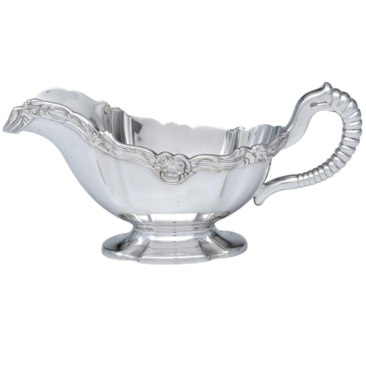 Hanover (Silverplate, Hollowware) Plated Gravy Boat No Underplate by Gorham Silver-1