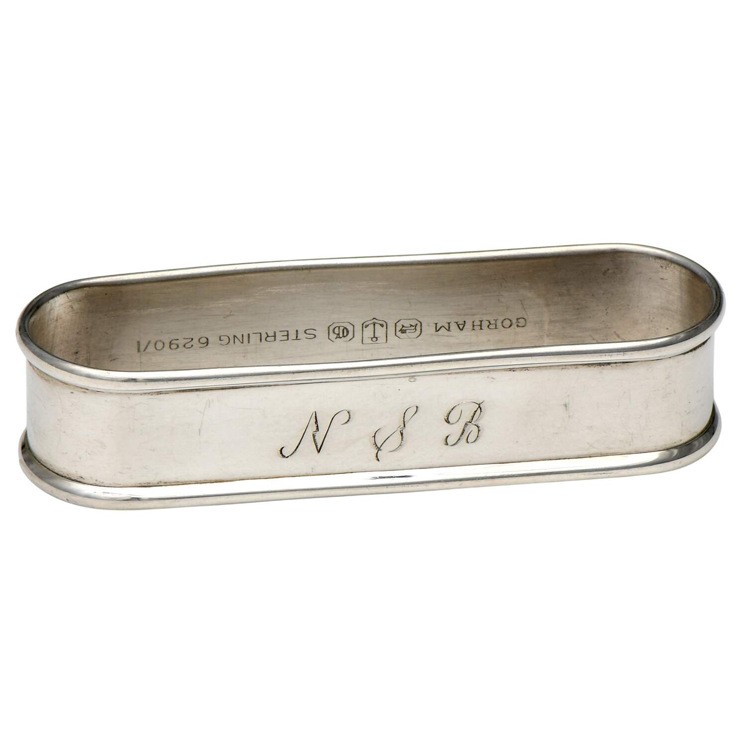 6290 (Sterling, Hollowware) Oblong Napkin Ring by Gorham Silver-1