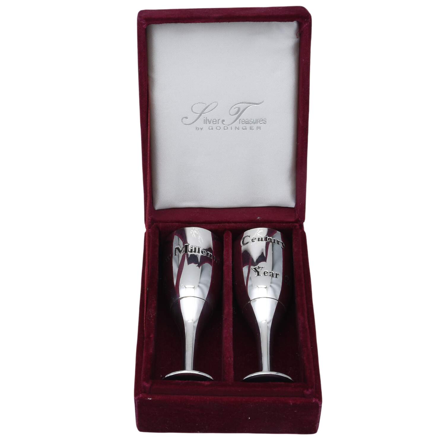 Silverplate Hollowware Salt & Pepper Set by Godinger-1