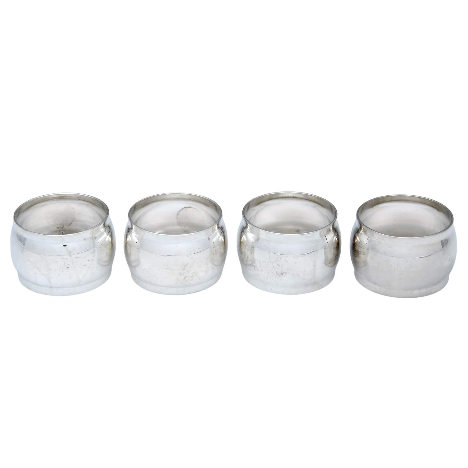 Silverplate Hollowware Napkin Ring - Set of 4 by Godinger-1