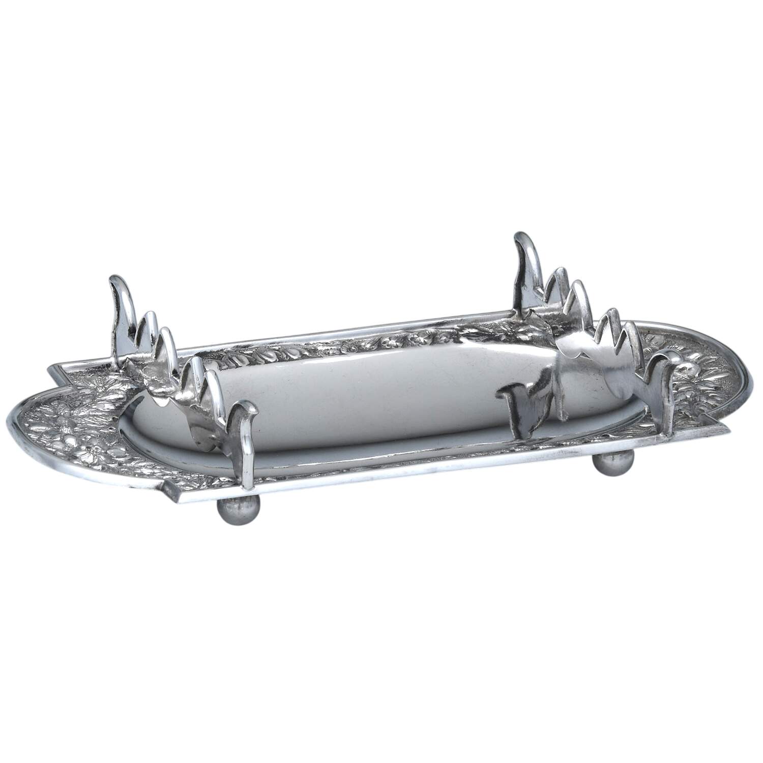 Repousse Chased (Sterilng, Hollowware) Pen Tray by Gorham Silver-1