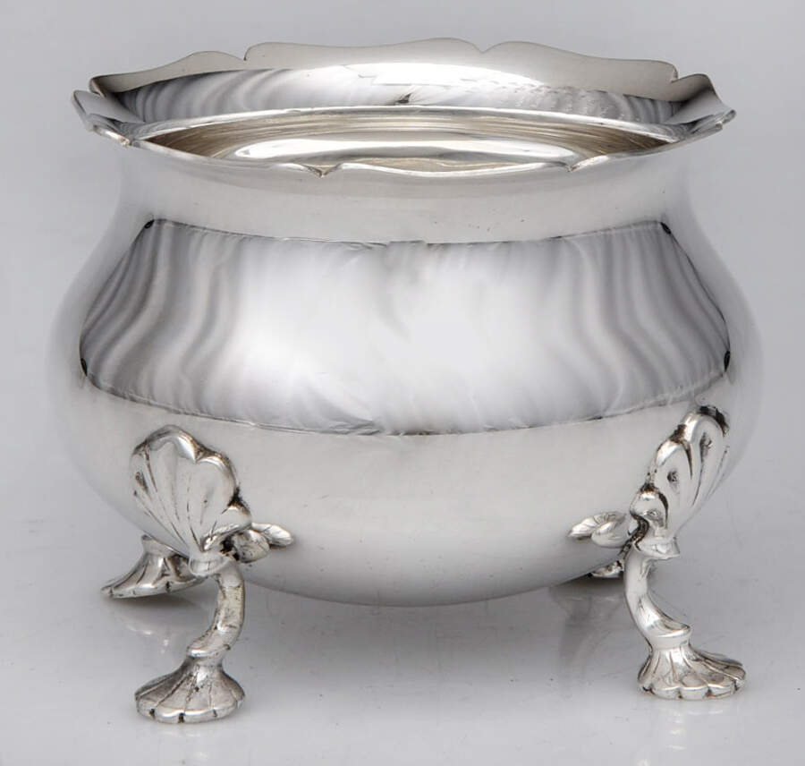 G111 (Sterling, Hollowware) Mini Open Sugar Bowl by Graff Washbourn & Dunn-1
